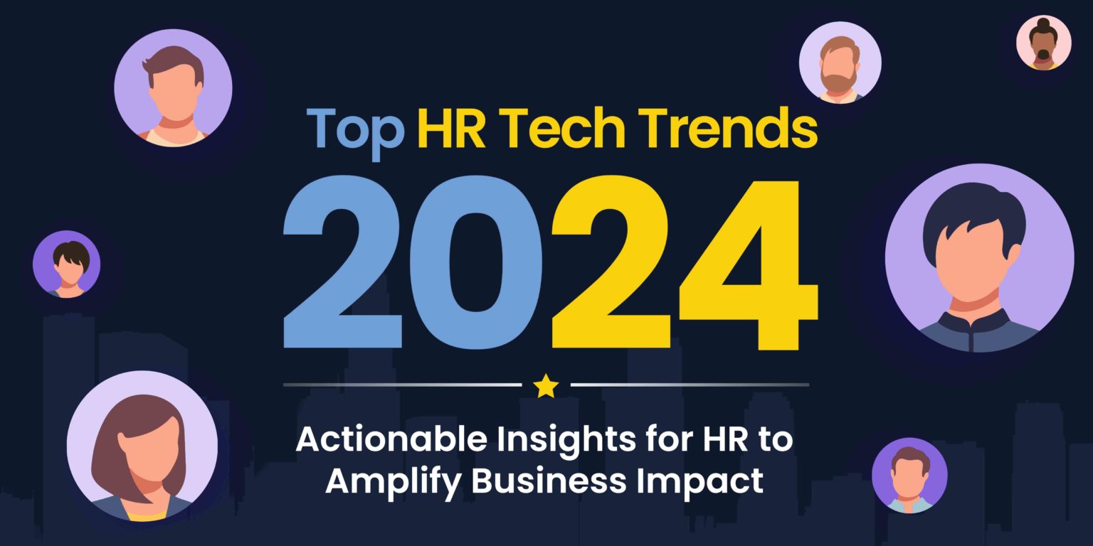 The title cover with text hr trends 2024