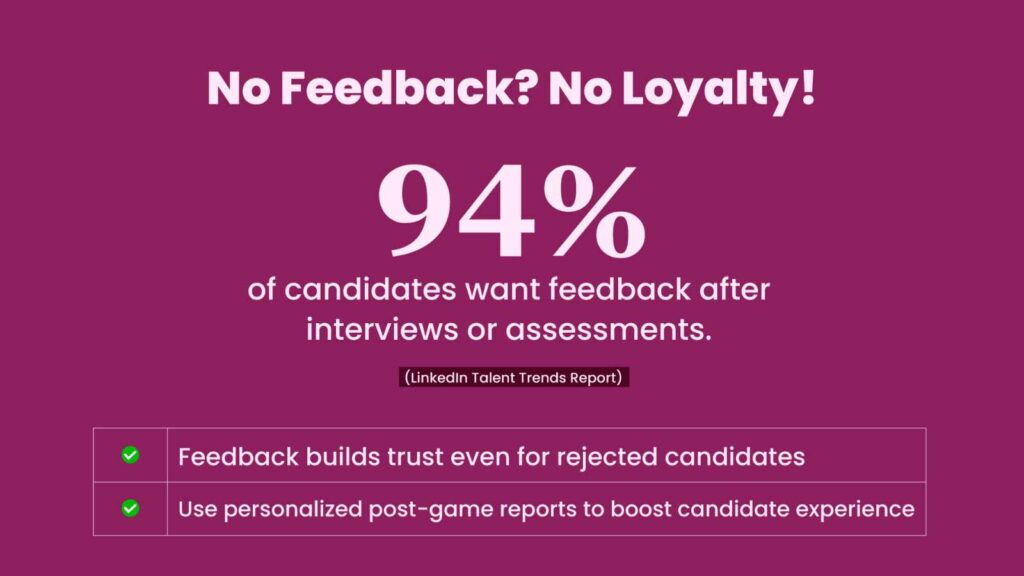 game based assessments candidate feedback