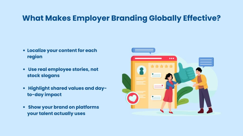 the image shows benefits of finding top talent around the globe