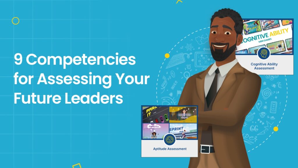 An animated recruiter representing future leadership competencies assessment for 2025 for future leaders