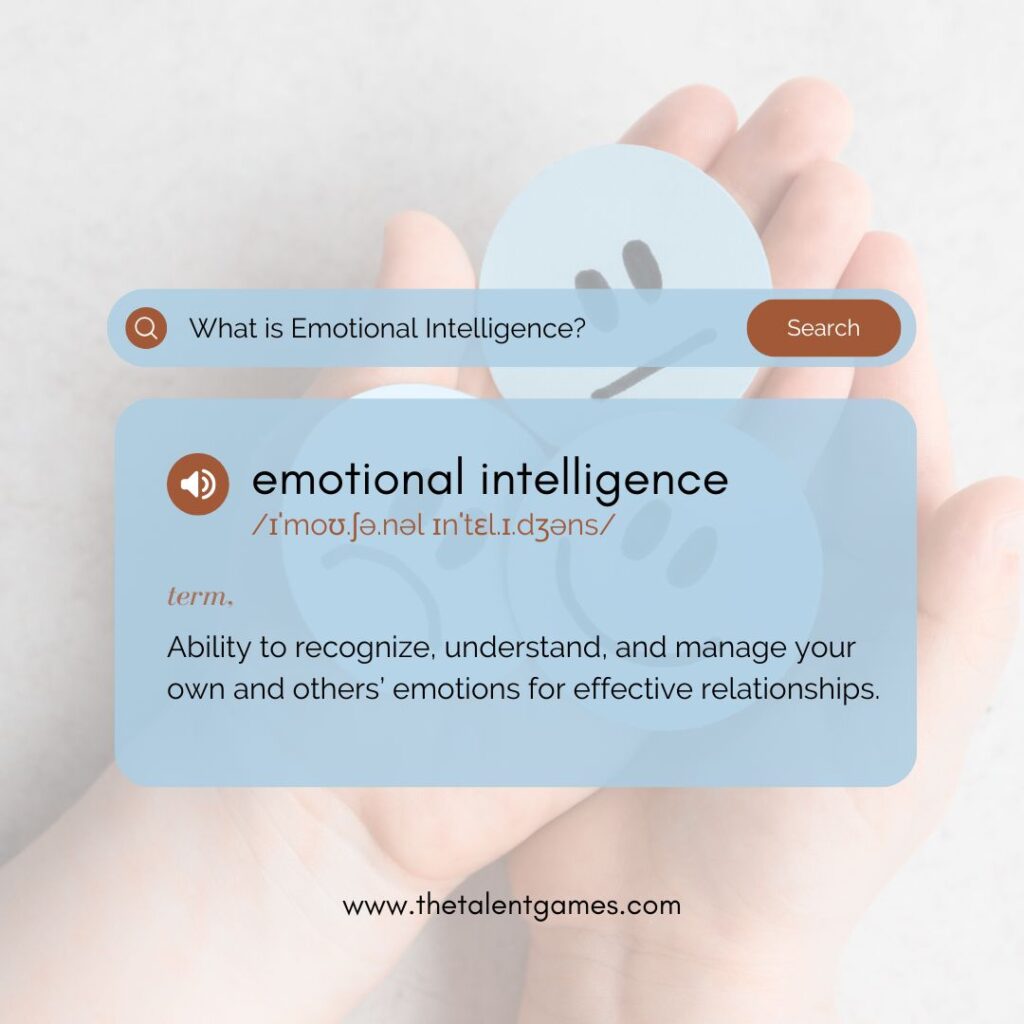 definition box of emotional intelligence as future leadership competencies essential for hiring best leaders in 2025 and 2026