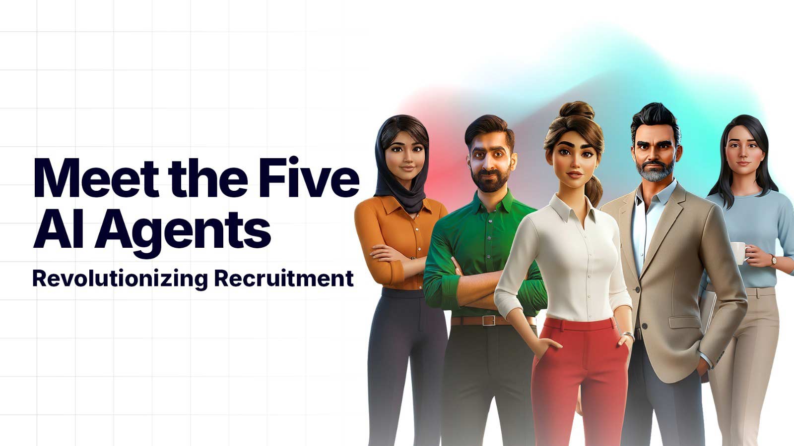 group photo of ai agents for hiring and recruitment