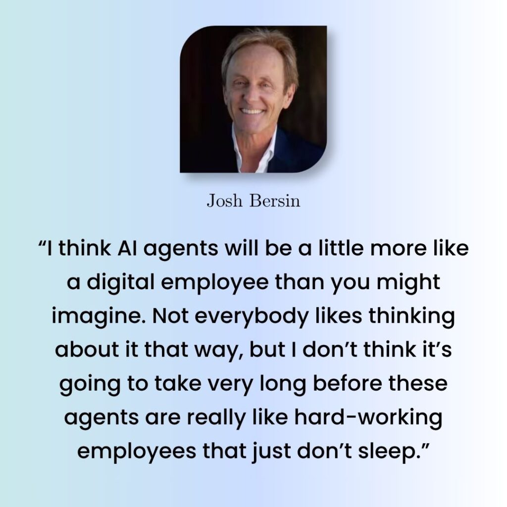 Josh Bersin about AI agents for recruitment and hiring